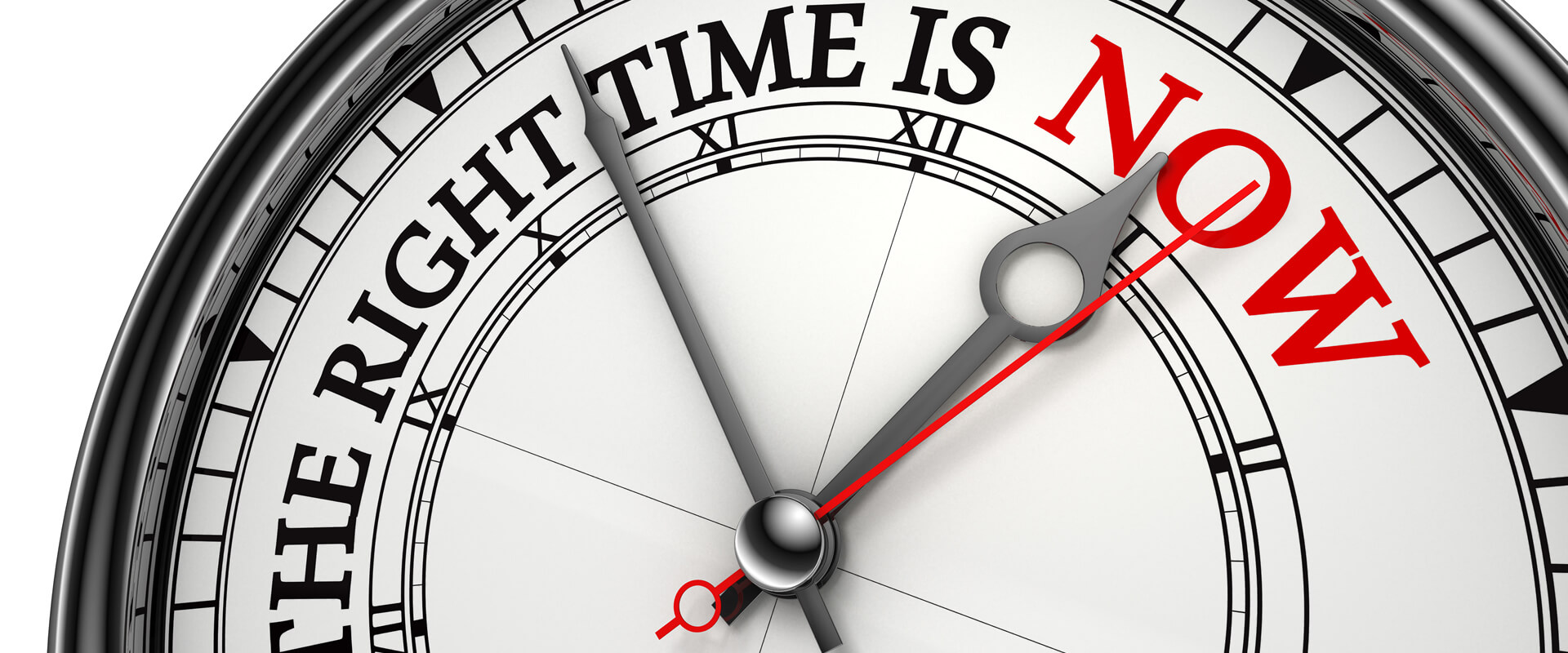 The right time is now